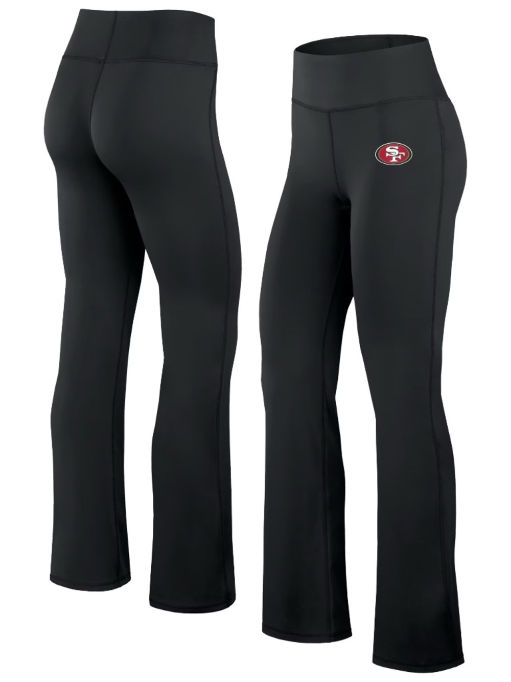 San Francisco 49ers Women's Flare Pants Black Size XS